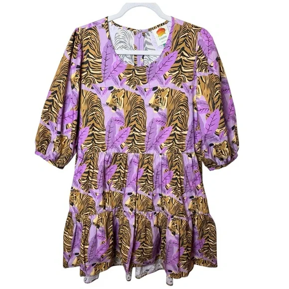 FARM Rio Tiger Leaves Mini Dress - Picture 4 of 13